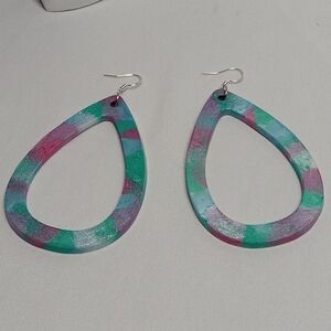 Hand Crafted Elegant Blue Earrings